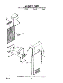 11 - Air Flow parts for Kitchenaid Refrigerator KSRB27QXBL00 / from AppliancePartsPros.com