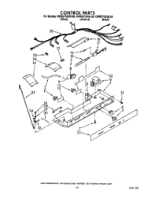 12 - Control parts for Kitchenaid Refrigerator KSRB27QXBL00 / from AppliancePartsPros.com