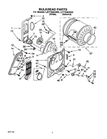 03 - Section parts for Whirlpool Dryer LET7646AN0 / from AppliancePartsPros.com