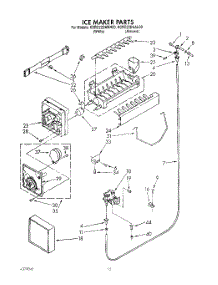 10 - Icemaker parts for Kitchenaid Refrigerator KSRC22DAAL00 / from AppliancePartsPros.com