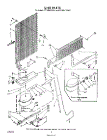 07 - Unit parts for Whirlpool Refrigerator RT16DKYVL01 / from AppliancePartsPros.com