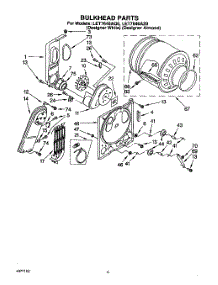 03 - Section parts for Whirlpool Dryer LET7646AZ0 / from AppliancePartsPros.com