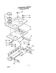 06 - Cooktop parts for Whirlpool Range RS677PXYQ0 / from AppliancePartsPros.com