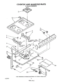 06 - Cook Top And Manifold parts for Whirlpool Range SF3020SWW0 / from AppliancePartsPros.com