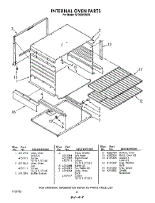 08 - Internal parts for Whirlpool Range SF3020SWW0 / from AppliancePartsPros.com