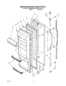 04 - Refrigerator Door parts for Kitchenaid Refrigerator KSRC22KXAL00 / from AppliancePartsPros.com