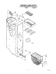 08 - Freezer Liner parts for Kitchenaid Refrigerator KSRC22KXAL00 / from AppliancePartsPros.com