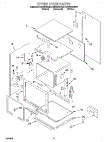 02 - Upper Oven parts for Kitchenaid Oven KEBS278AAL0 / from AppliancePartsPros.com