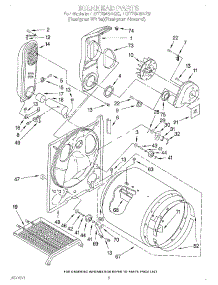 03 - Section parts for Whirlpool Dryer LGT7848AZ0 / from AppliancePartsPros.com
