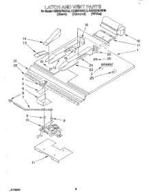 07 - Latch And Vent parts for Kitchenaid Oven KEBS278ABL0 / from AppliancePartsPros.com
