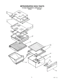 03 - Refrigerator Shelf parts for Kitchenaid Refrigerator KSRC25DXAL10 / from AppliancePartsPros.com