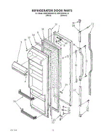 08 - Refrigerator Door parts for Kitchenaid Refrigerator KSRC25DXAL10 / from AppliancePartsPros.com