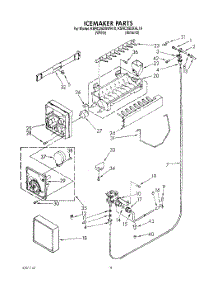 12 - Icemaker, Lit\Optional parts for Kitchenaid Refrigerator KSRC25DXAL10 / from AppliancePartsPros.com