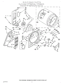 03 - Section parts for Whirlpool Dryer LET7848AZ0 / from AppliancePartsPros.com