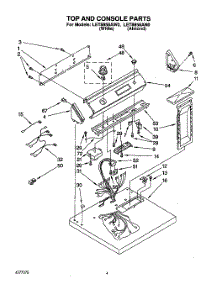 02 - Section parts for Whirlpool Dryer LET8858AN0 / from AppliancePartsPros.com