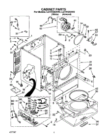 02 - Cabinet parts for Whirlpool Dryer LGV4436AN0 / from AppliancePartsPros.com