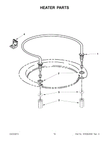 08 - Heater Parts parts for Whirlpool Dishwasher WDF110PABW0 / from AppliancePartsPros.com