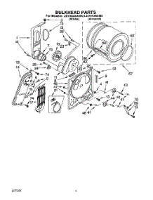 03 - Section parts for Whirlpool Dryer LEV4434AN0 / from AppliancePartsPros.com
