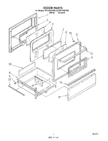 06 - Door parts for Whirlpool Range RF3165XVM0 / from AppliancePartsPros.com