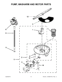 06 - Pump, Washarm And Motor Parts parts for Whirlpool Dishwasher WDF111PABW1 / from AppliancePartsPros.com