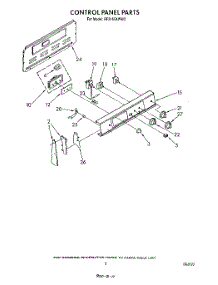 03 - Control Panel parts for Whirlpool Range RF3165XWN2 / from AppliancePartsPros.com