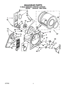 03 - Section parts for Whirlpool Dryer LEV5634AG0 / from AppliancePartsPros.com