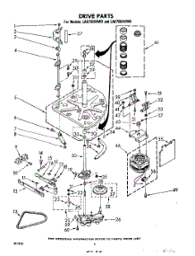 04 - Drive parts for Whirlpool Washer LA6700XKW0 / from AppliancePartsPros.com