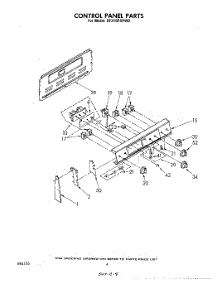 04 - Control Panel parts for Whirlpool Range RF316PXPW0 / from AppliancePartsPros.com