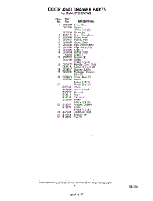 07 - Section parts for Whirlpool Range RF316PXPW0 / from AppliancePartsPros.com