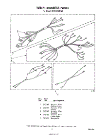 11 - Wiring Harness parts for Whirlpool Range RF316PXPW0 / from AppliancePartsPros.com