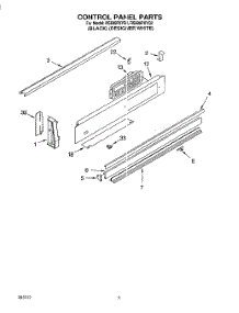 02 - Control Panel parts for Whirlpool Range RS696PXYQ2 / from AppliancePartsPros.com