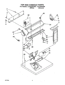 02 - Section parts for Whirlpool Dryer LEV5638AN0 / from AppliancePartsPros.com