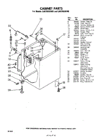 06 - Cabinet parts for Whirlpool Washer LA6705XKW0 / from AppliancePartsPros.com