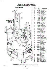 08 - Water System parts for Whirlpool Washer LA6705XKW0 / from AppliancePartsPros.com