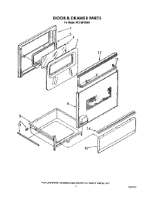 06 - Door And Drawer parts for Whirlpool Range RF316PXXN0 / from AppliancePartsPros.com