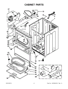 02 - Cabinet Parts parts for Whirlpool Dryer WGD5500XW2 / from AppliancePartsPros.com