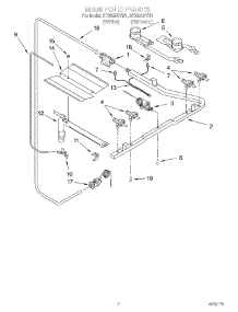 02 - Section parts for Whirlpool Range SF302BSYN1 / from AppliancePartsPros.com