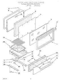 03 - Section parts for Whirlpool Range SF302BSYN1 / from AppliancePartsPros.com