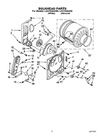 04 - Bulkhead parts for Whirlpool Dryer LGV7646AN0 / from AppliancePartsPros.com