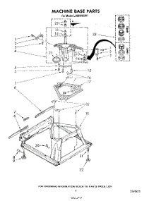 08 - Machine Base parts for Whirlpool Washer LA6800XSN1 / from AppliancePartsPros.com