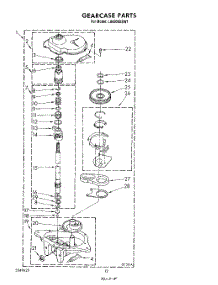11 - Gearcase parts for Whirlpool Washer LA6800XSN1 / from AppliancePartsPros.com
