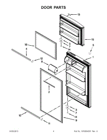 02 - Door Parts parts for Whirlpool Refrigerator W8RXNGMWD04 / from AppliancePartsPros.com