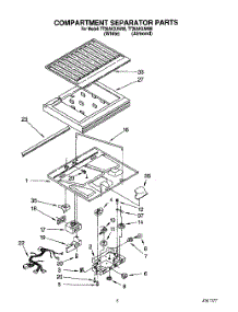 04 - Compartment Separator parts for Whirlpool Refrigerator TT20AKXAN00 / from AppliancePartsPros.com