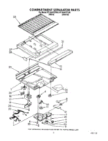 04 - Compartment Separator parts for Whirlpool Refrigerator RT18AKXZL00 / from AppliancePartsPros.com