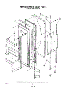 04 - Refrigerator Door parts for Kitchenaid Refrigerator KSRF22DSALY0 / from AppliancePartsPros.com