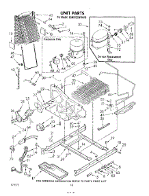 10 - Unit parts for Kitchenaid Refrigerator KSRF22DSALY0 / from AppliancePartsPros.com