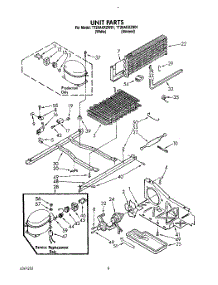 07 - Unit parts for Whirlpool Refrigerator TT20AKXZN01 / from AppliancePartsPros.com