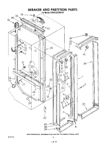 03 - Breaker And Partition parts for Kitchenaid Refrigerator KSRF22DSPLY0 / from AppliancePartsPros.com