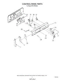 03 - Control Panel parts for Whirlpool Range RF317PXVG0 / from AppliancePartsPros.com