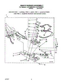 04 - 694670 Burner parts for Whirlpool Dryer LGV7858AN0 / from AppliancePartsPros.com
